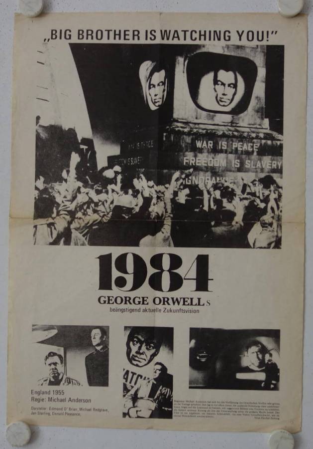 1984 originales deutsches Filmplakat (R70s)